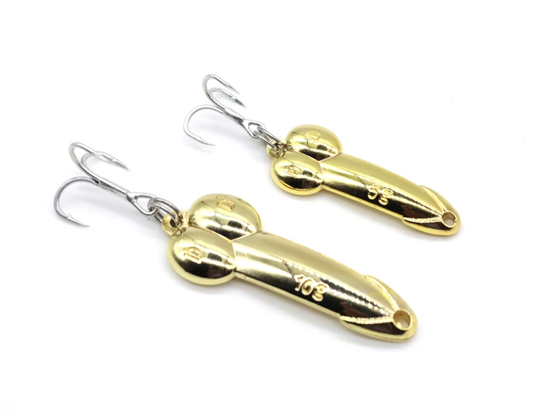 4pcs/Box DD spoon fishing lure with Box silver gold metal bait spinner Treble Hook hard lures Bass Fishing GYH | Спорт и развлечения