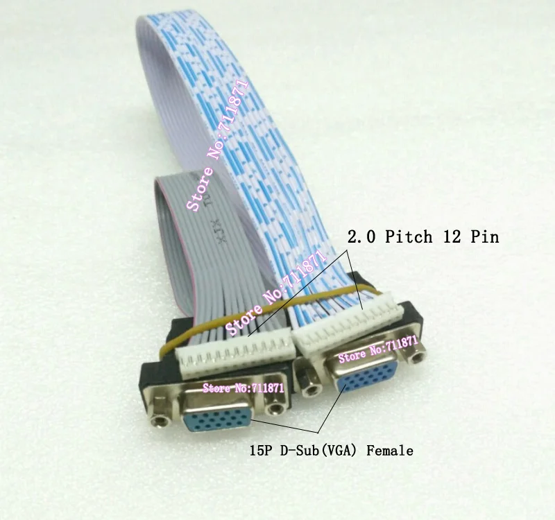 Кабель от 12P до 15P VGA D Sub кабель 12pin линейный 15Pin линия DIY монитор тв видео