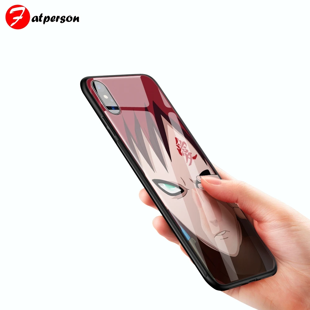 DIY чехол для телефона для iPhone 7 8 6 S Plus Капа закаленное стекло Наруто ниндзя Хокаге индивидуальная крышка телефона для iPhone X XR XS MAX
