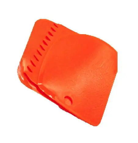 Orange 3 шт./компл. пластиковые тестоглазные скребок для мастики украшения торта выпечки Кондитерские инструменты простые гладкие с зазубренными краями резцы шпателя - Цвет: Orange