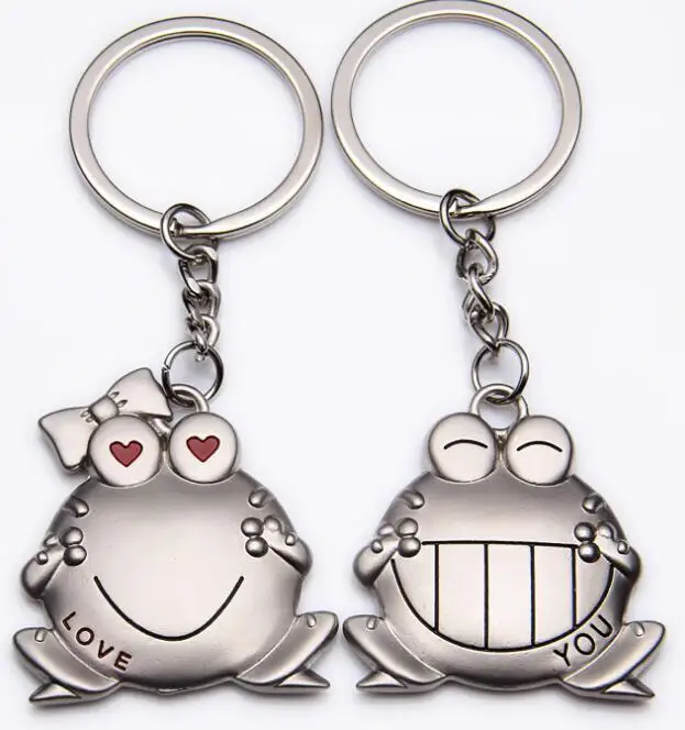 2 шт./компл. брелок для ключей с надписью Best Friends кошкой лягушкой кольцо Инь Ян в
