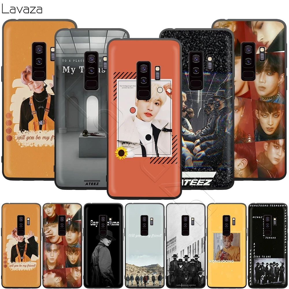 Чехол ATEEZ HongJoong SeongHWA для Samsung Galaxy S20 S10 S9 S8 S7 S6 Plus Note 9 8 M30 M20 M10 Edge Lite Ultra|Бамперы| |