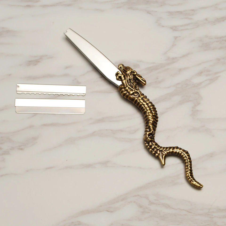 Хит продаж Парикмахерская бритва из нержавеющей стали лезвие тонкий нож