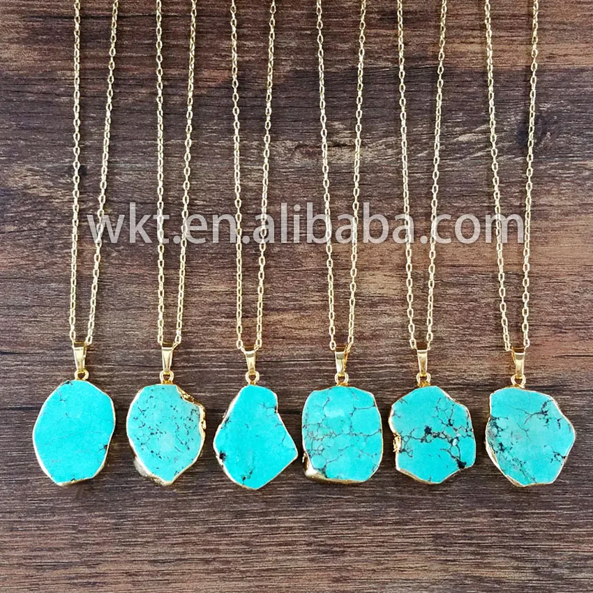 Женское Ожерелье из звеньев howlite длинное ожерелье натурального зеленого золота