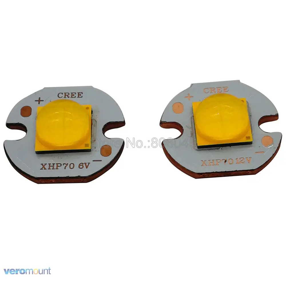 Cree XHP70.2 GEN2 высокой мощности Светодиодный излучатель холодный белый нейтральный белый теплый белый цвета с 20 мм 16 мм полный медный MCPCB