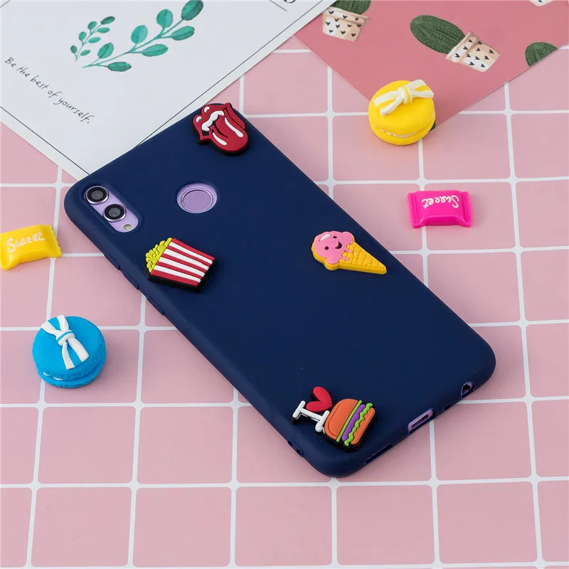 Мягкий ТПУ чехол для Huawei P Smart 2019 Honor 8 9 10 Lite 10i 9i 7A 7C Pro 7S 8S 8X 8C 8A Y5 Y6 Y7 Prime 2018 с объемным