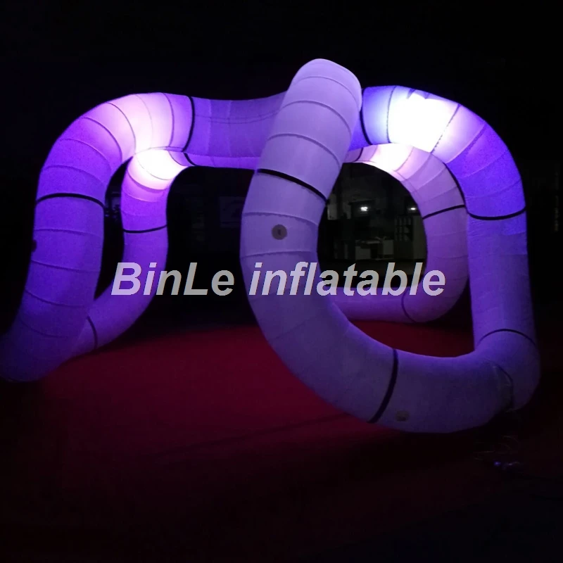 Замечательный надувной стенд 6 м палатка цилиндр светодиодное украшение киоск