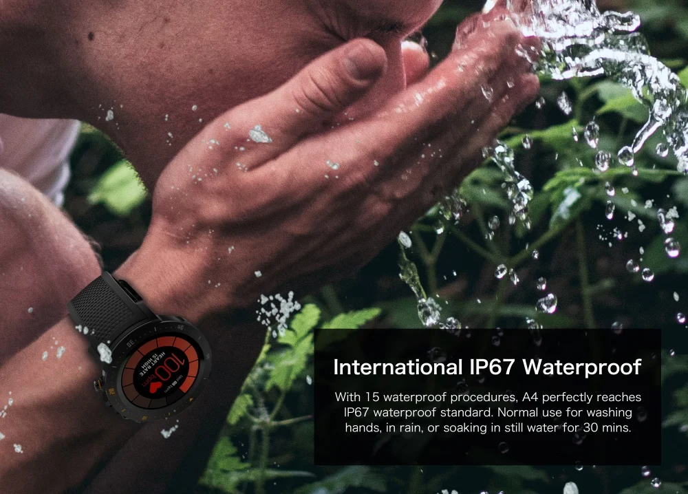696 A4 человек Смарт часы андроид MTK 6739 GPS Bluetooth Wi-Fi SmartWatch сердечного ритма с камерой IP67 водонепроницаемые часы