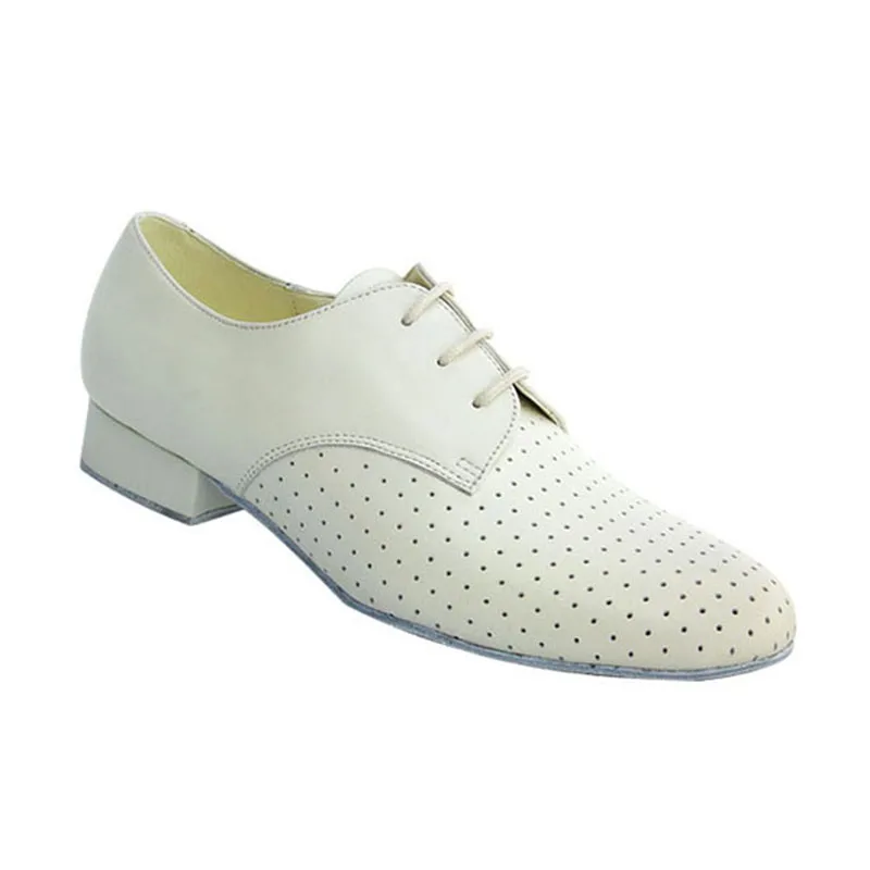 Мужские туфли для бальных танцев черные коричневые белые кожаные на каблуке