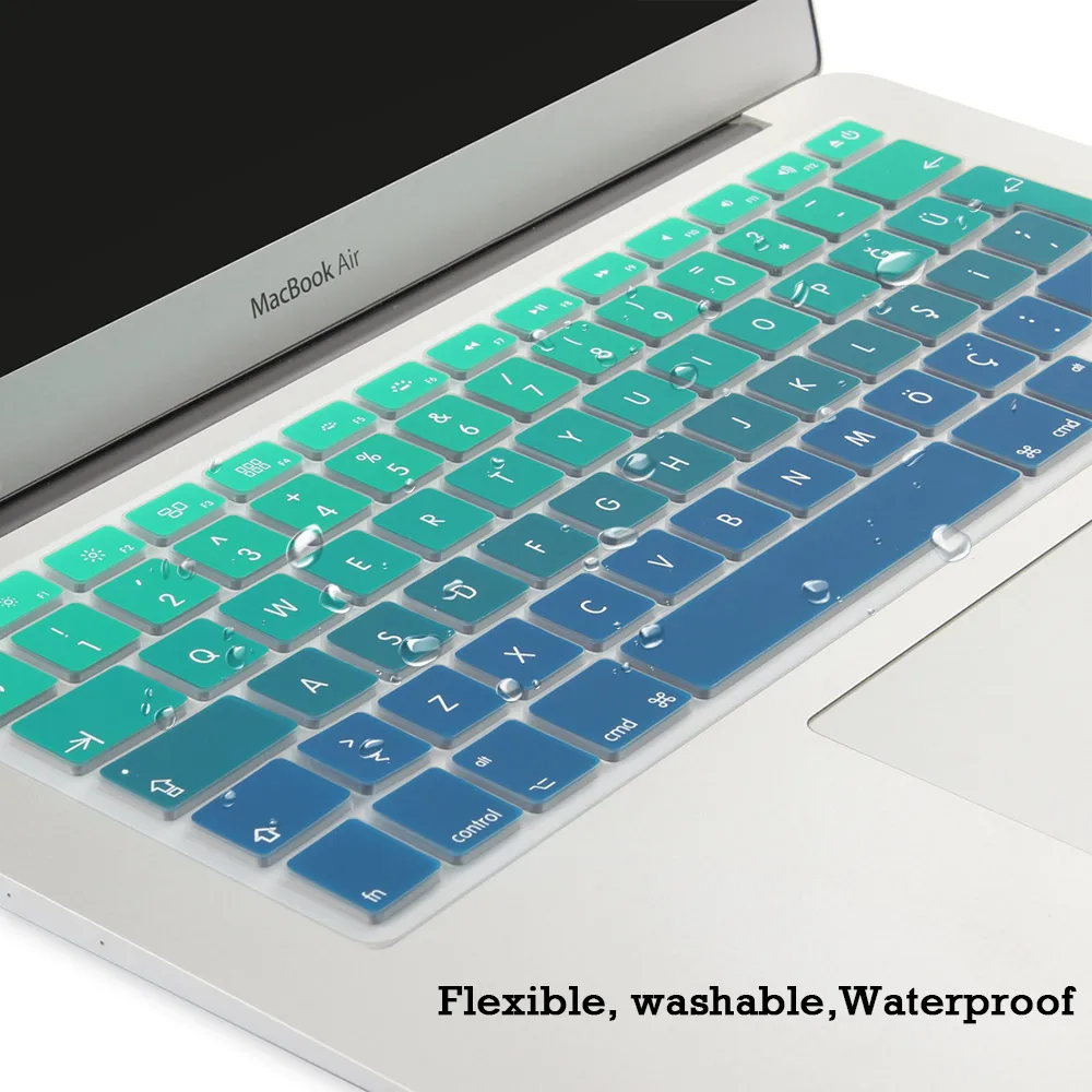 Силиконовый чехол для клавиатуры в турецком стиле защитный старого Macbook Air Pro 13 15 17