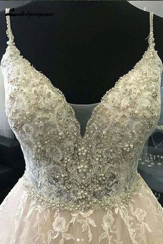 Женское свадебное платье с V образным вырезом длинное пляжное ТРАПЕЦИЕВИДНОЕ из