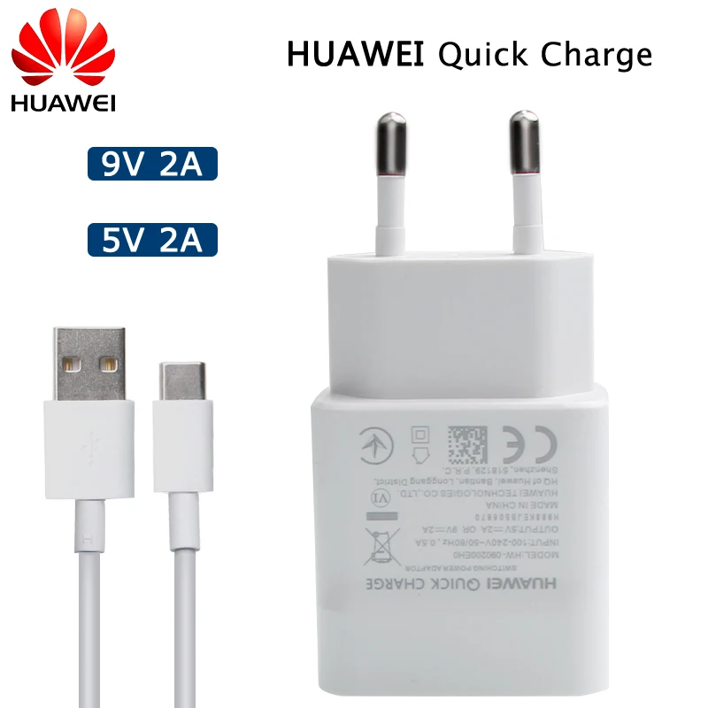 Huawei Оригинальное быстрое зарядное устройство QC 2 0 Micro Type C USB кабель для P8 P9 Plus Lite
