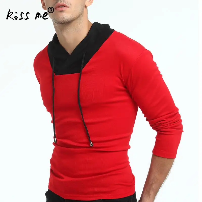 Футболка Для мужчин 2017 сезон: весна–лето Новый длинным рукавом футболки с