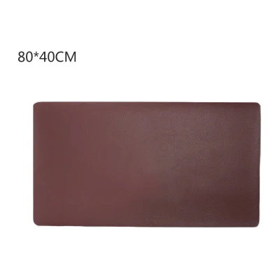 wine red 80x40cm Модный коврик для мыши из искусственной кожи, водонепроницаемый Средний 80x40 см, Офисный Компьютерный коврик для мыши для женщин и мужчин, пыленепроницаемый коврик для клавиатуры и ноутбука - Цвет: wine red 80x40cm