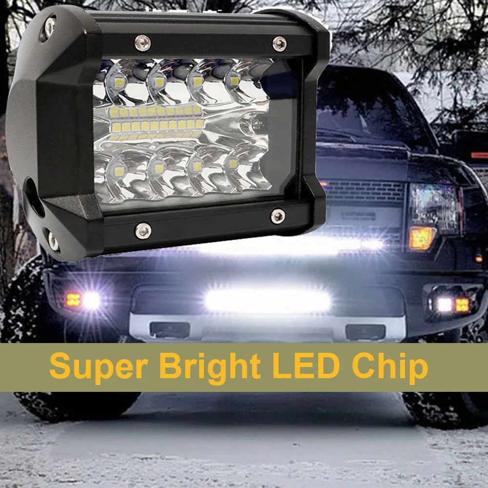 4 дюйма светодиодный свет бар работа светодиодная подсветка для вождения Offroad