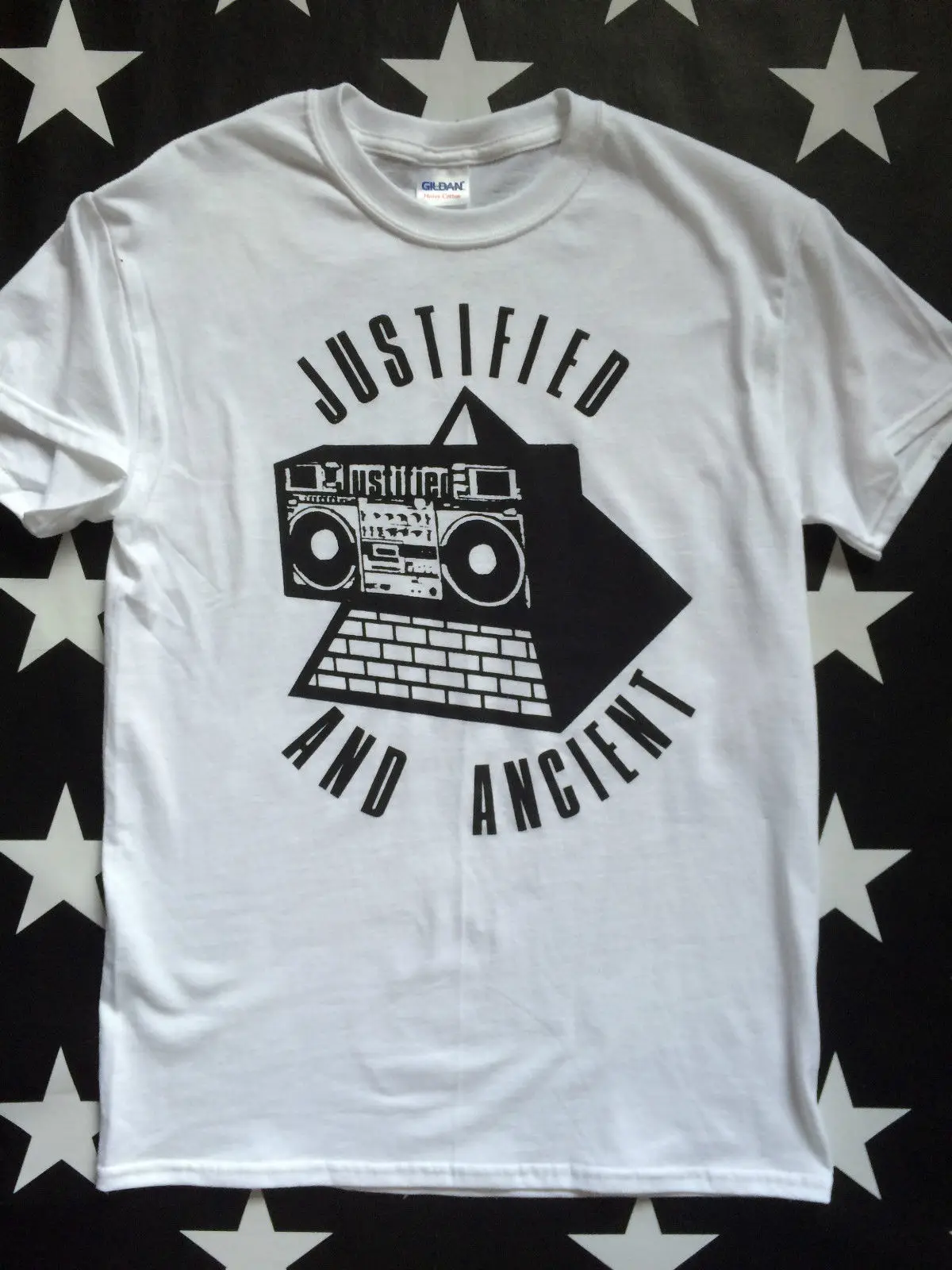 Свободные черные Для мужчин футболки Homme Футболки KLF оправдано и древние Му-му