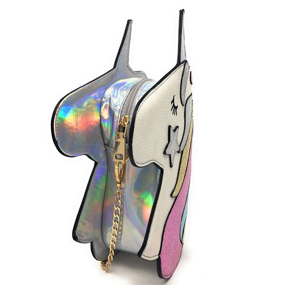 Сумка на плечо с милым единорогом для девочек маленькая сумка через милые