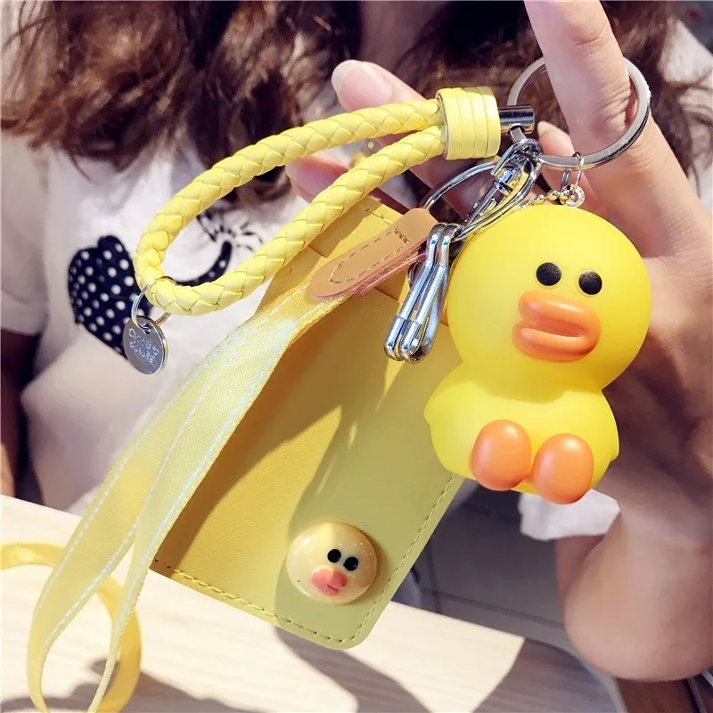1 шт. kawaii корейский мультфильм Тоторо ID держатель для карт милые банковские кредитные карты пакеты на день рождения Рождественский подарок для девочек и мальчиков - Цвет: Style 3 Yellow