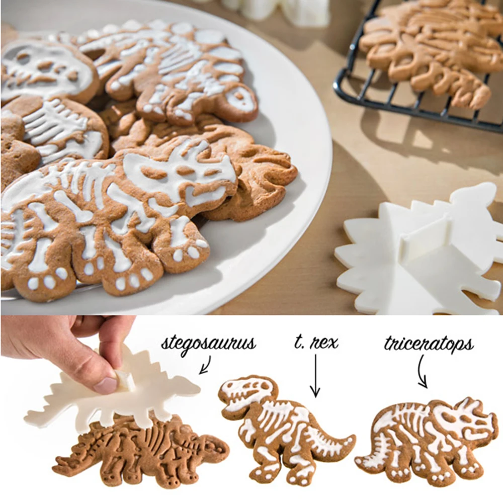 3 шт./компл. форма для печенья Парк Юрского периода Динозавр тема пищевой АБС