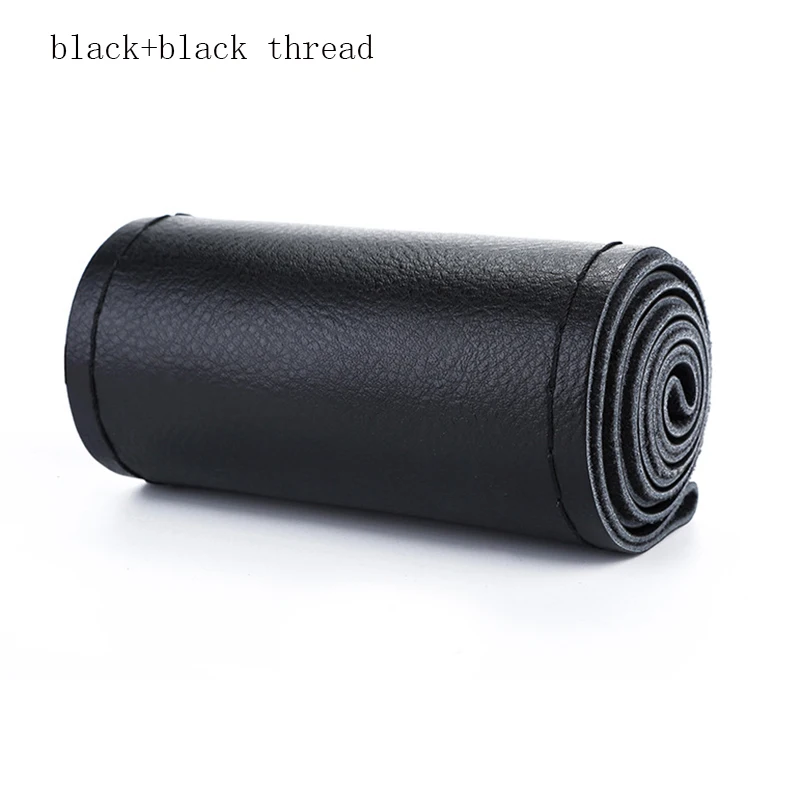 

Car Steering Wheel Cover DIY Genuine Leather durable Cowhide Braid Needles Thread Practical Car-Styling Interior Accessory