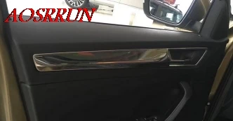 4pcs 1lot Нержавеющая сталь салона автомобиля полный набор декоративных автомобиль-крышка авто аксессуары для Skoda Kodiaq автомобилей для укладки волос - Название цвета: 4pcs 1lot