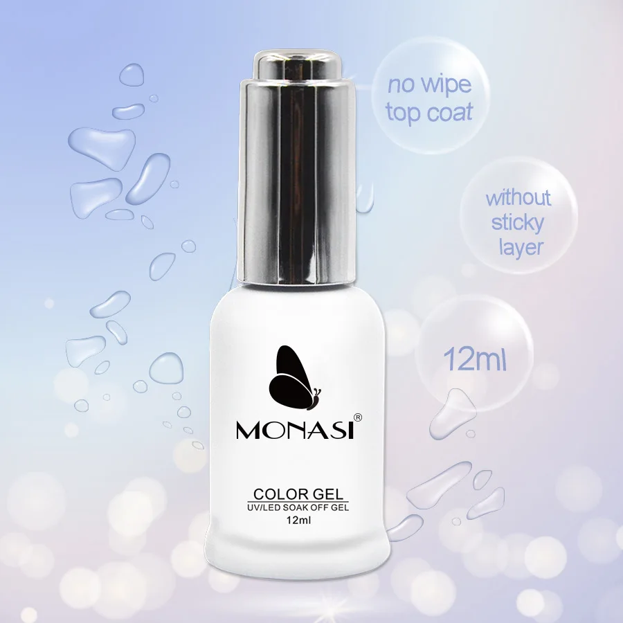 12 мл MONASI глянцевый Гель лак УФ светодиодный отмачиваемый для ногтей без