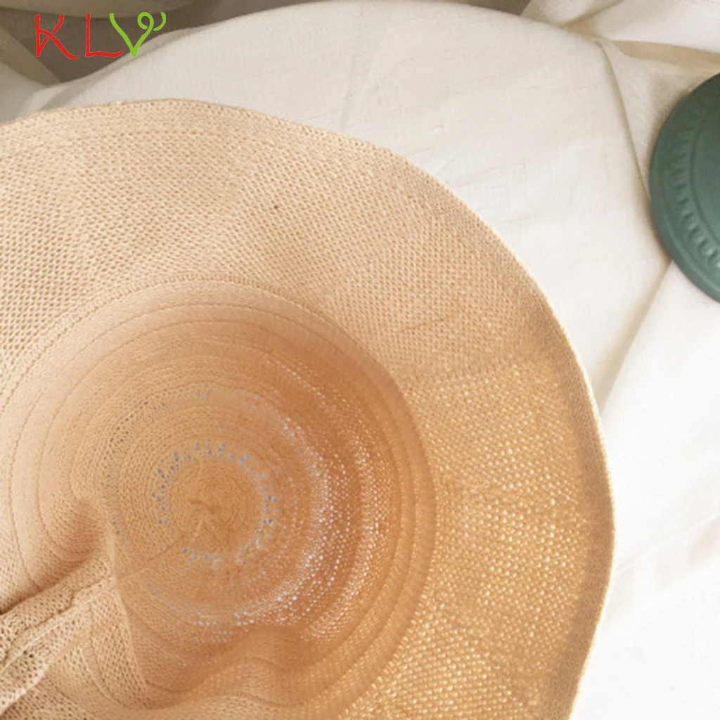 Летняя шляпа от солнца для женщин и девочек фетровая с широкими полями