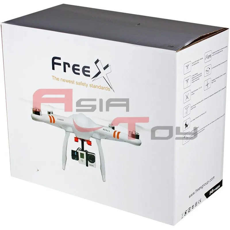 Бесплатная доставка Walkera X профессиональный дрон DJI GPS 2.4 Г 7CH FPV RC Quadcopter 2 Оси