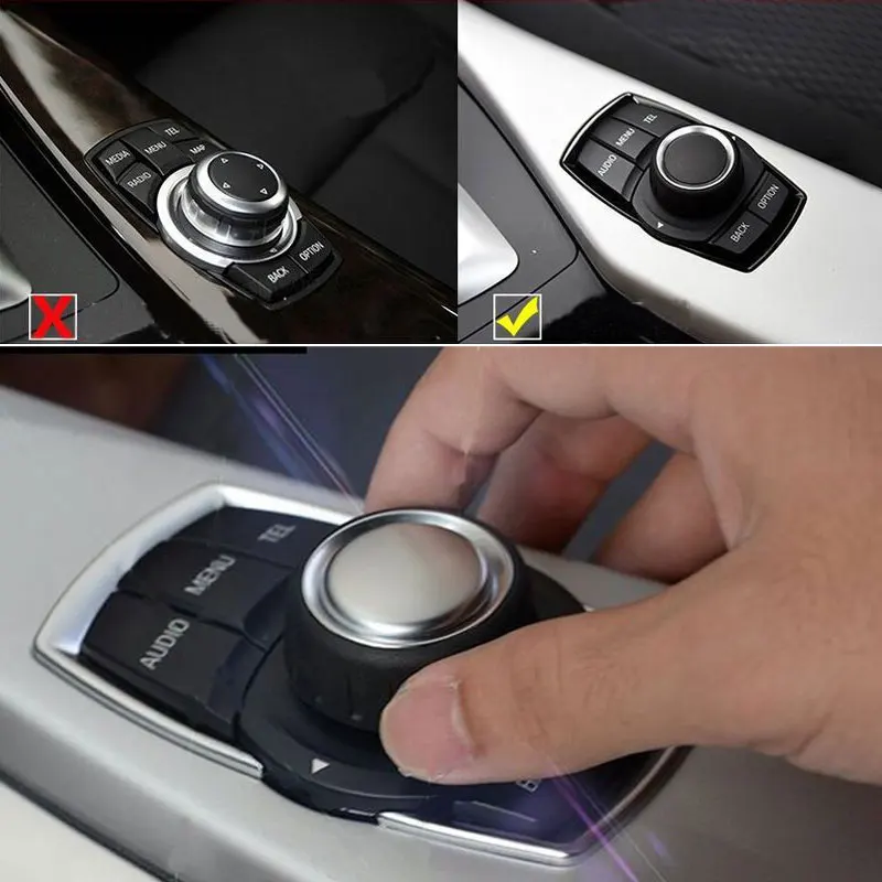 1 шт. ABS мультимедиа декорированные кнопками накладка Стикеры для bmw 118i 120i 125i 220i 320i