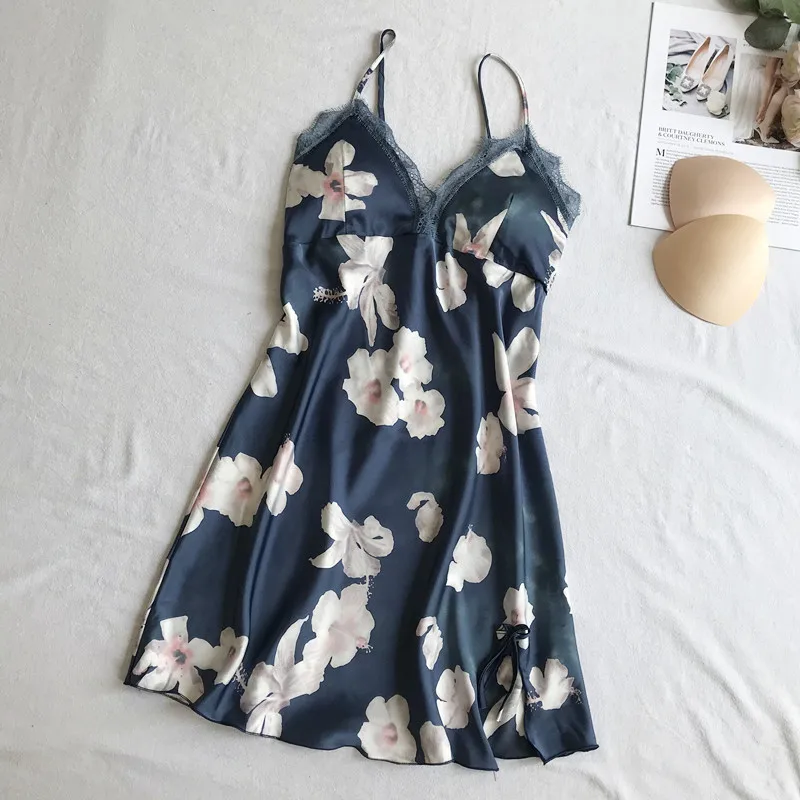 Пижама женская из 5 предметов пижама для сна пикантная Ночная сорочка шелковое