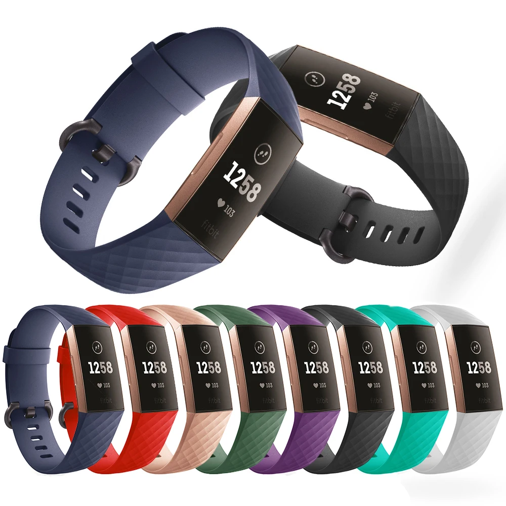 Прочный ремешок на запястье для Fitbit Charge 3 Ленточные ремешки для Fitbit Charge3 часы силиконовый ремень Fit Bit Charge 3 аксессуары для браслетов