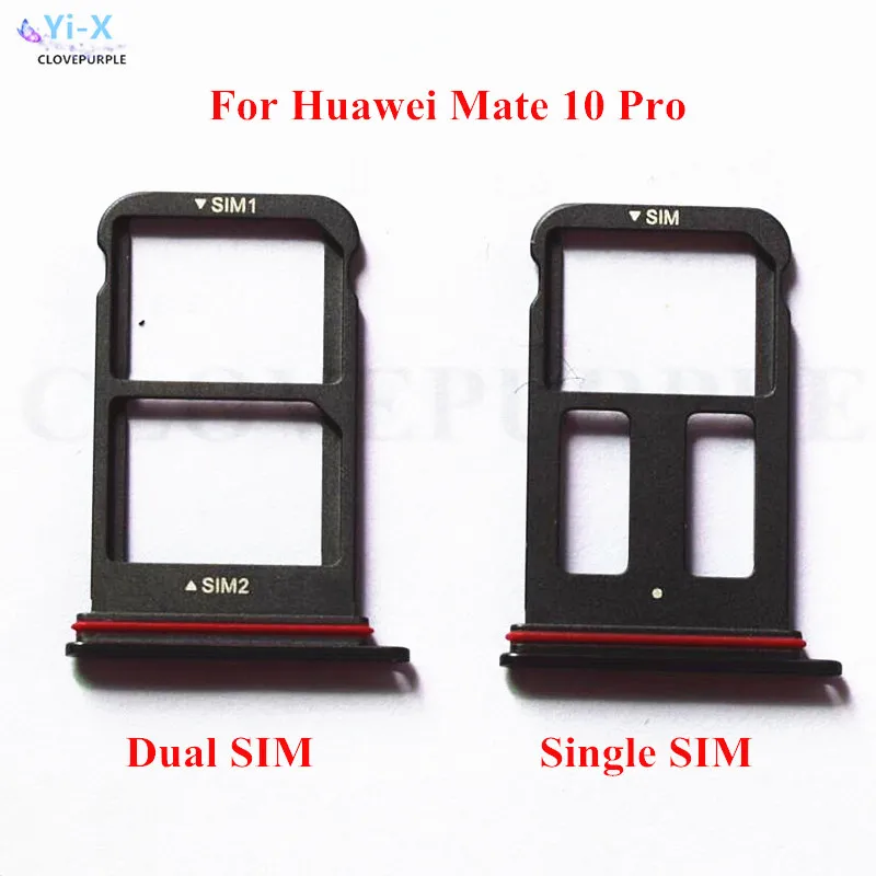 

10 шт./лот sim-карты лоток Слот держатель адаптер для Huawei Mate 10 Pro