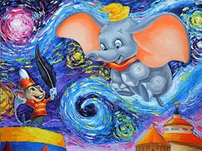 Милый dumbo полный квадратный/круглая Алмазная вышивка Olifant Детские бриллианты смола мультфильм вышивка крестиком домашний Декор подарок