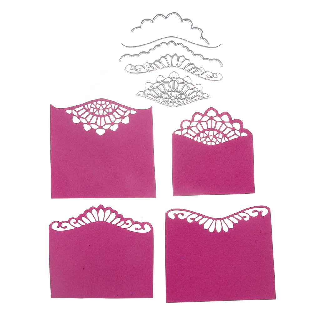 Набор рамок с кружевными цветами из углеродистой стали для резки 3D DIY