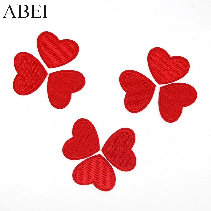 10 шт./лот аппликации с маленькими сердечками для девочек одежда шляп обуви
