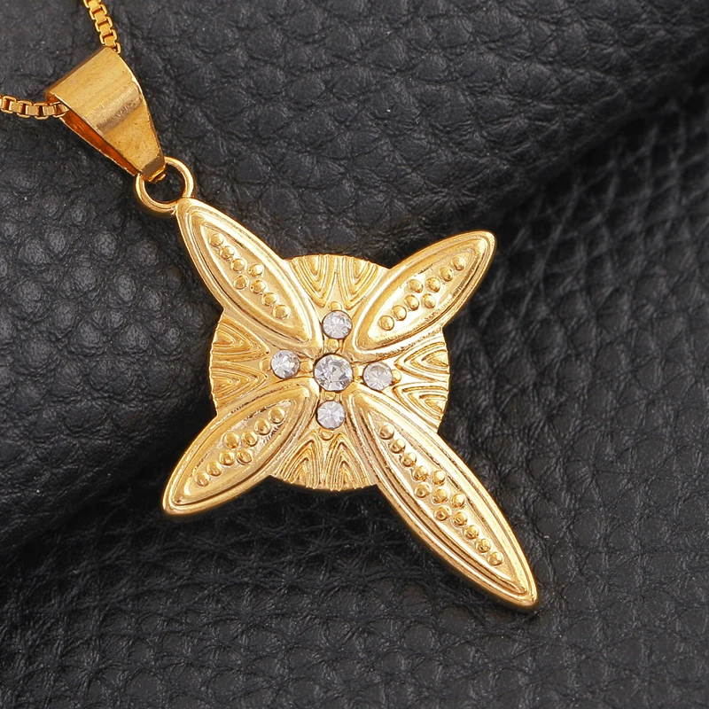 Чистый снег Новые поступления Подвески с крестом кулон популярные золотые