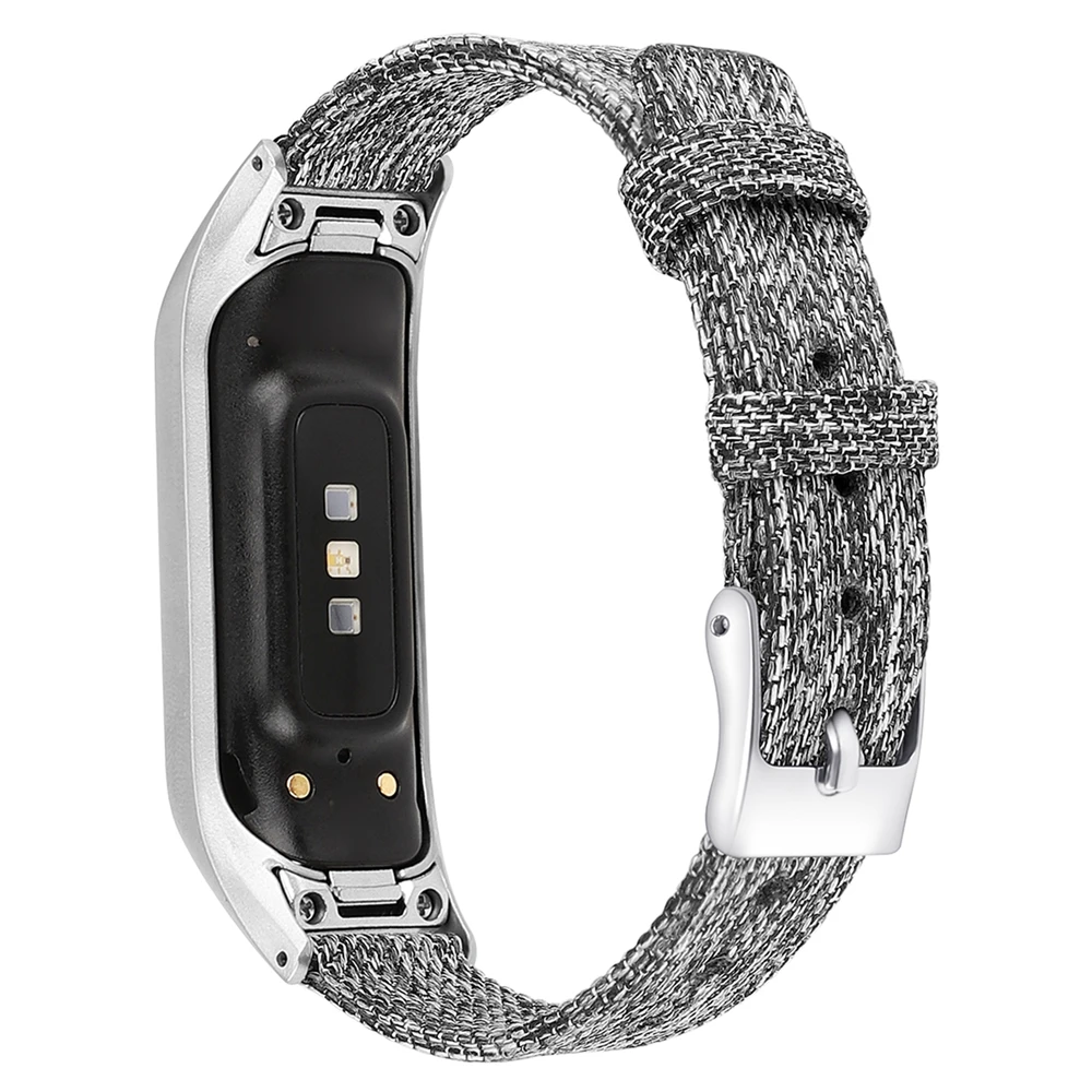 Сменный Браслет ремешок для samsung Galaxy Fit-e смарт-браслет холщовый ремешок для часов браслет из нержавеющей стали с пряжкой спортивные ремешки