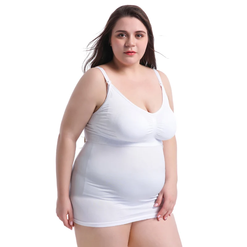 4XL 5XL плюс размер женский топ для беременных кормящих женщин на бретельках черный