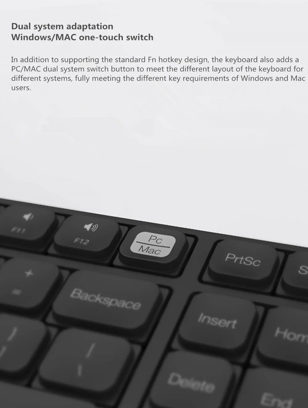 Xiaomi MIIIW Wireless Office Keyboard Mouse Set Windows/Mac System One-button switching 104 Keys 2.4GHz IPX4 Waterproof Keyboard