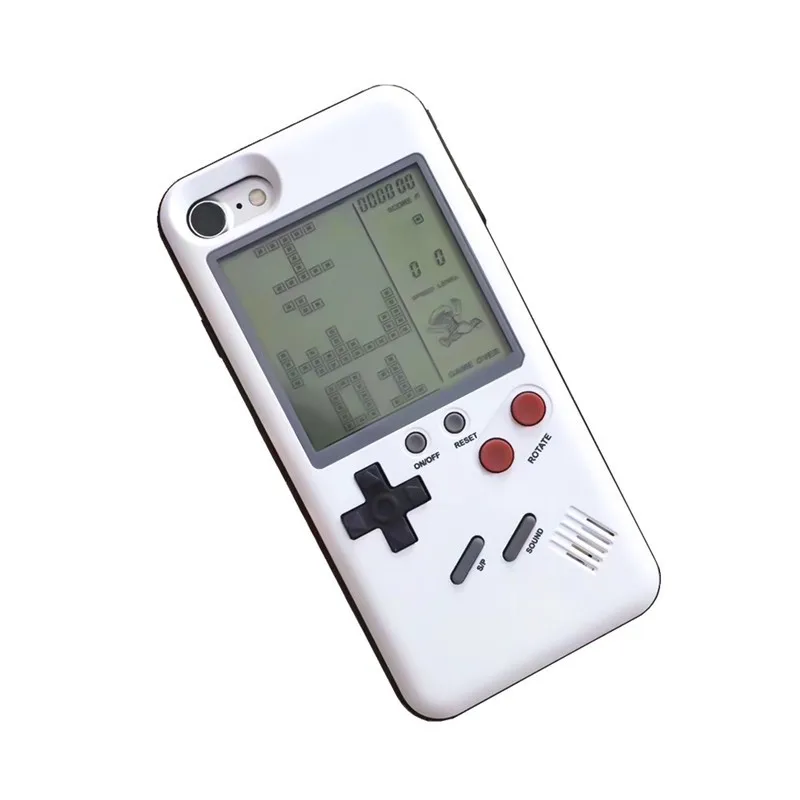 Горячая Распродажа, игровой чехол для телефона Tetris для iPhone X 8 7 Plus, портативная задняя крышка для воспроизведения, ретро игровая консоль, чехол для телефона для iPhone 6 6splus