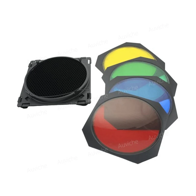 Godox bd 04 flash Barn Door Honeycomb сетки с 4 цвета гель фильтр для студии флэш Стандартный