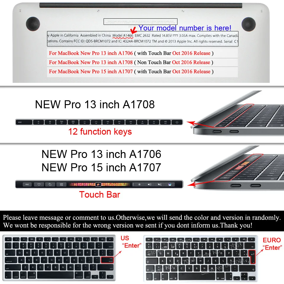 3 в 1 матовый прозрачный чехол для ноутбука Macbook Air 13 12 11 15 Pro Retina &quot15 4&quot Carcasa