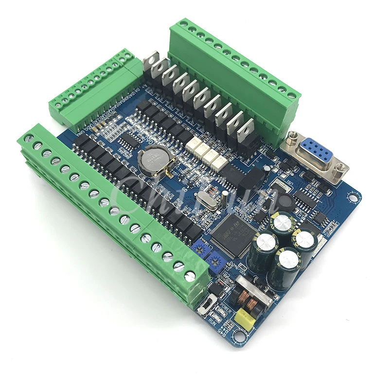 Высокоскоростная плата FX1N FX2N FX3U-24MT PLC с чехлом 6AD 2DA RTC 485 общением | Обустройство