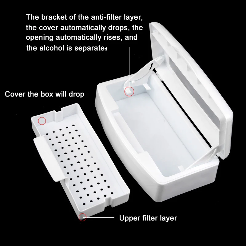 Инструмент для маникюра дезинфекция коробка Стерилизация Чистый поддон
