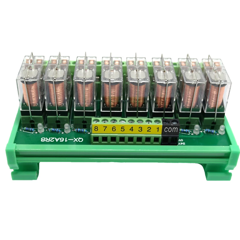 Модуль терминального преобразователя 2 ~ 24 канала для Omron Relay G2R-2 DPDT 5A PNP/NPN PLC Плата