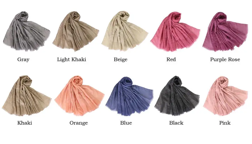 Длинный шарф с блестками для мусульманских женщин шарфы шаль палантин индийский