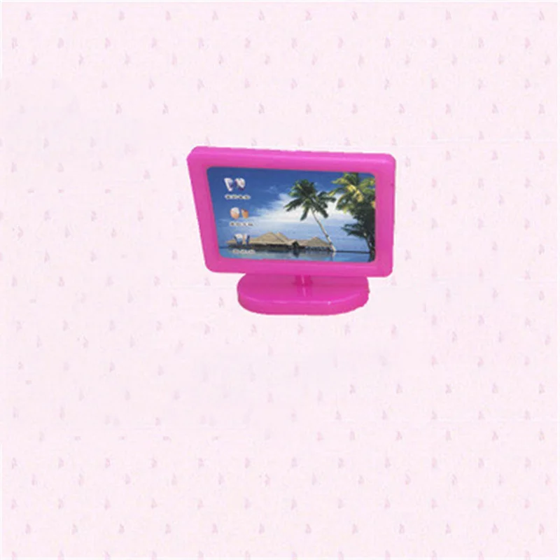 Миниатюрная Современная компьютерная клавиатура мебель факс для девочек