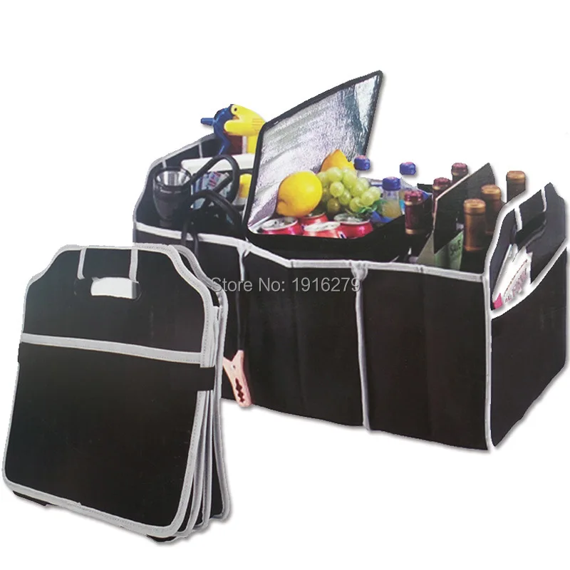 NEW Car Truck Van SUV Storage Basket Tidying Folding Bag Trunk Organizer Boot Stuff Food Automobile Stowing 50*32*32.5CM | Автомобили и