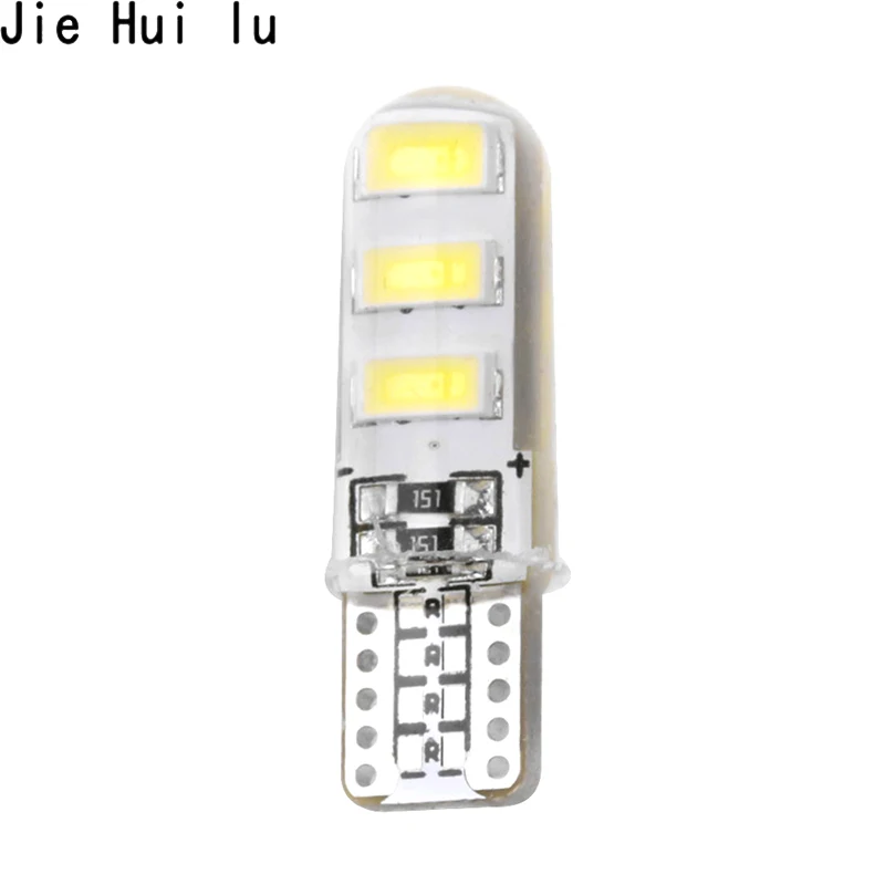 Светодиодная лампа T10 W5W WY5W 192 168 6 SMD 5630 5730 из силикагеля водонепроницаемая