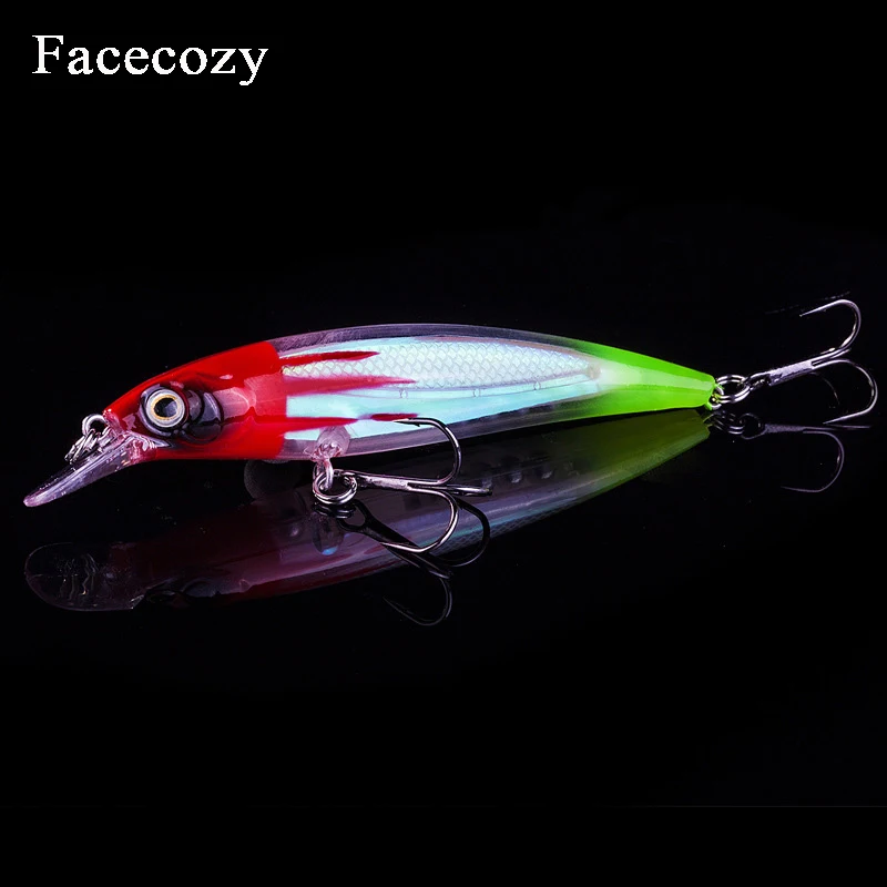Facecozy 1 шт. 11 см 13 5 г световая приманка для рыбалки плавающая воблер